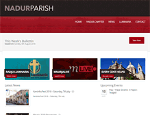 Tablet Screenshot of nadurparish.com